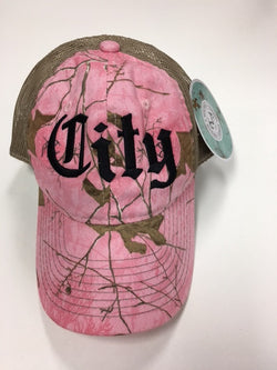 City Pink Camouflaged Trucker Hat