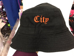 City Black Bucket Hat