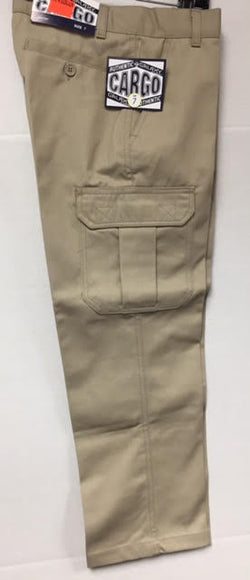 Uniform Pants Boys Cargo Pocket (Khaki or Navy)